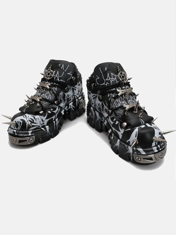 Zapatillas Punk Estilo Graffiti